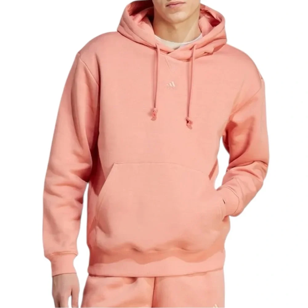 adidas Men's ALL SZN Fleece Hoodie Wonder Clay Pink Orange XS New With Tags NWT